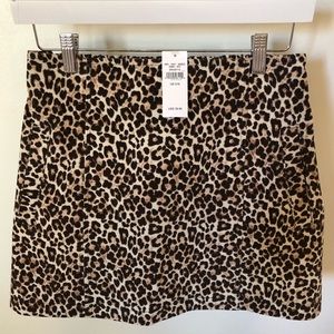 American Eagle Don’t Ask Why Leopard Print Corduroy Mini Skirt O/S